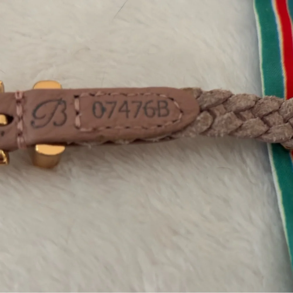 Brighton Roped Heart Pink Braided Bracelet with Gold Heart Accents - Picture 4 of 11